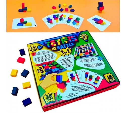 Настільна гра Danko Toys G-TIB-02U Tetris IQ Battle 3in1