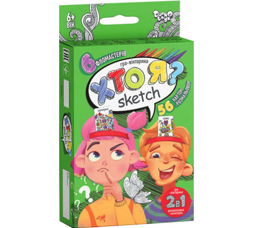 Настільна гра Danko Toys HIM-06-01U Хто Я? Sketch міні