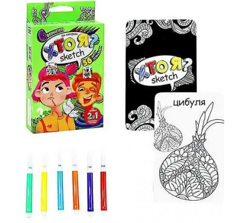 Настільна гра Danko Toys HIM-06-01U Хто Я? Sketch міні