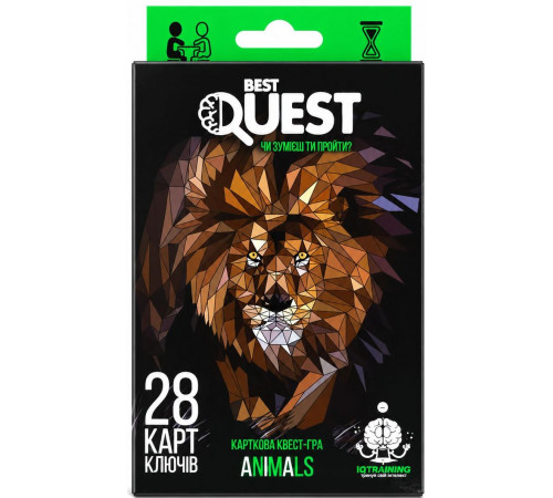 Настільна гра Danko Toys Best Quest Animals BQ-01-02U