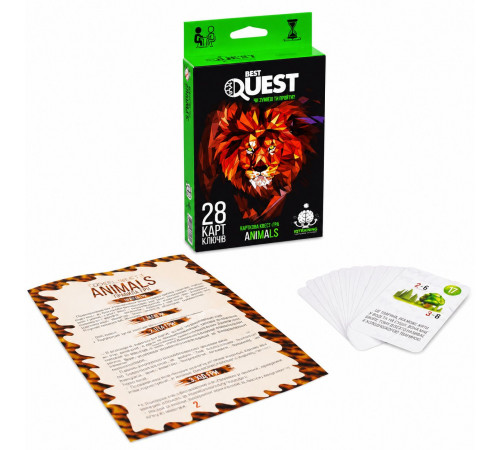 Настільна гра Danko Toys Best Quest Animals BQ-01-02U