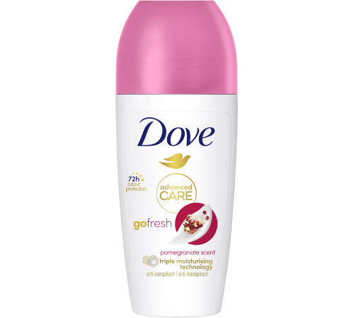 Антиперспірант кульковий жіночий Dove Go Fresh Гранат 50 мл