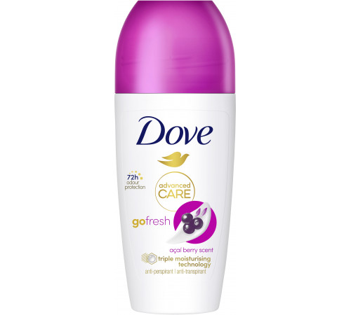 Антиперспірант кульковий жіночий Dove Go Fresh Ягоди асаї 50 мл