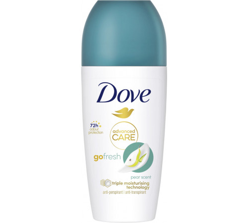 Антиперспірант кульковий жіночий Dove Go Fresh Груша та Алое 50 мл