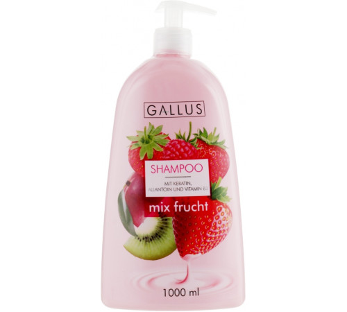 Шампунь для волосся Gallus Mix Frucht з дозатором 1000 мл
