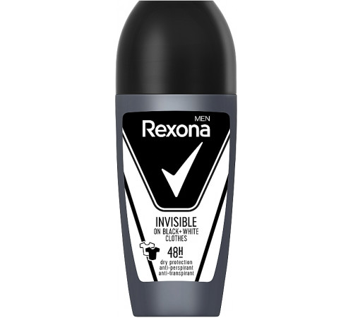 Дезодорант кульковий Rexona Men  Invisible on black + white clothes 50 мл