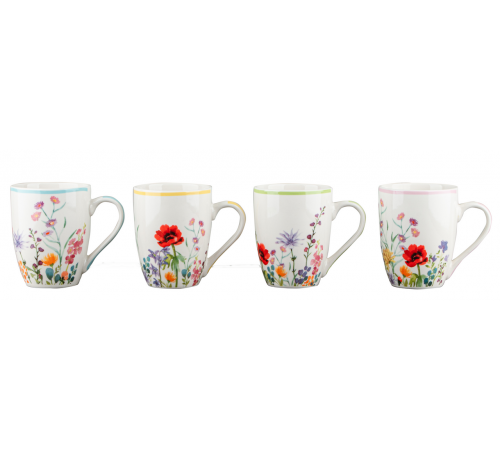 Чашка керамическая Айвори Полевые цветы Vittora VT-С-128340 340 мл