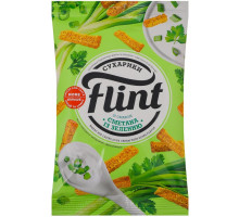 Сухарики пшенично-ржаные Flint со вкусом Сметана с зеленью 60 г