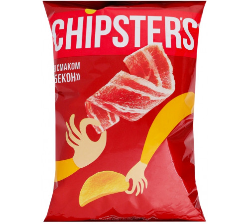 Чипсы Chipster's со вкусом Бекон 100 г