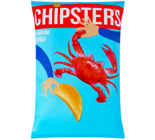 Чипсы Chipster's со вкусом Краб 100 г