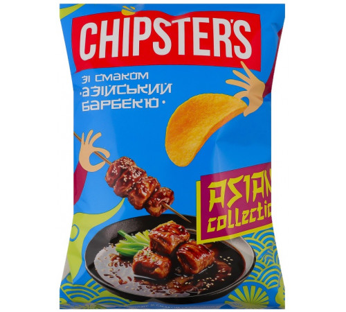 Чипсы Chipster\'s со вкусом Азиатский барбекю 100 г