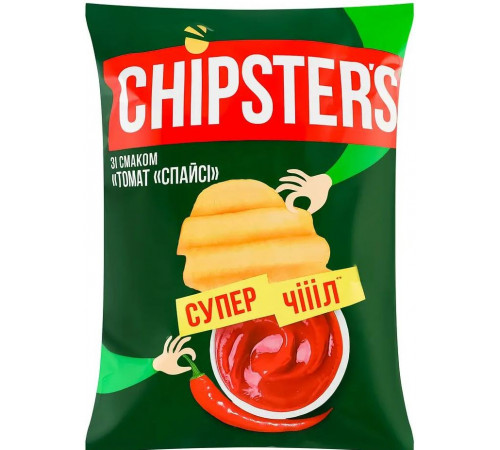 Чипсы Chipster's со вкусом Томат Спайси 95 г