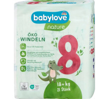 Підгузки Babylove Nature 8 (18+ кг) 21 шт