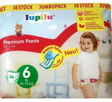 Підгузки-трусики Lupilu Premium Soft&Dry 6 (14-19 кг) 36 шт