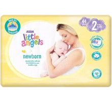 Підгузки Asda Little Angels Newborn 2 (4-8 кг) 44 шт