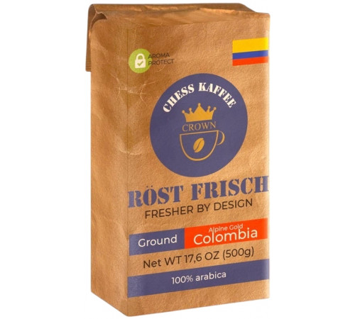 Кава мелена Chess Kaffee Alpine Gold Colombia 500 г Кава мелена Chess Kaffee Alpine Gold Colombia 500 г