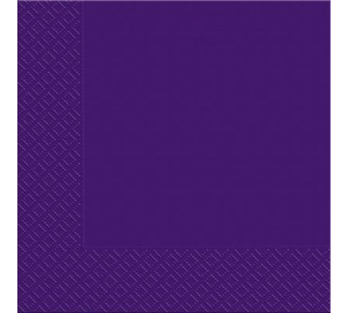 Серветка Марго Темно-Фіолетова 3 шари 33х33 см 20 шт