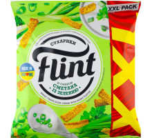 Сухарики пшенично-ржаные Flint со вкусом Сметаны с зеленью 150 г
