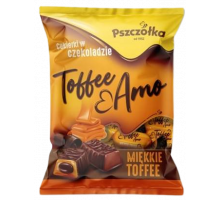 Ірис м'який Toffee Amo в шоколаді з начинкою какао 1 кг
