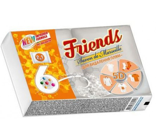Мыло хозяйственное Friends для удаления пятен 2 х 115 г Мыло хозяйственное Friends для удаления пятен 2 х 115 г