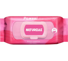Серветки вологі Naturelle Pink 72 шт