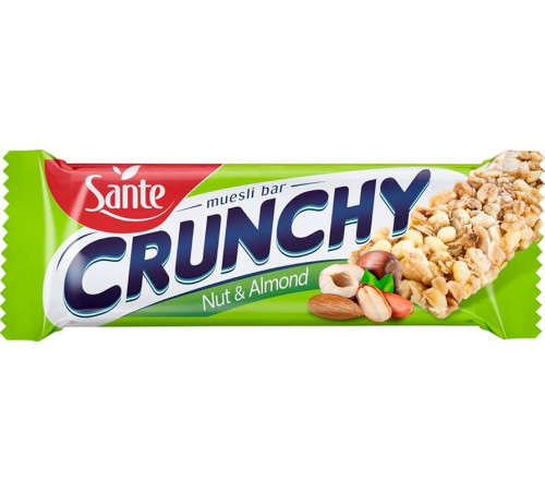 Злаковий батончик мюслі Sante Crunchy Nut & Almond 35 г