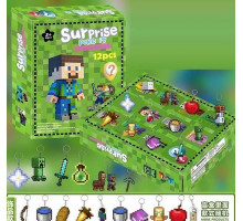 Набір героїв адвент- календар LZMH 12-011 В1 Майнкрафт 12 віконець