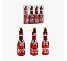 Новорічні прикраси С 67202 4 штуки у слюді