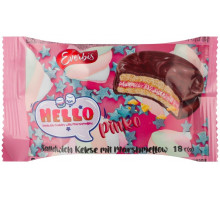 Печиво затяжне глазуроване Hello Pinko з начинкою Маршмелоу зі смаком Полуниці 18 г