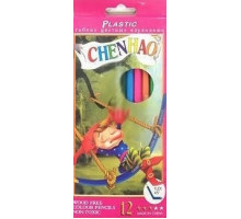 Олівці гнучкі кольорові Chenhao 12 кольорів