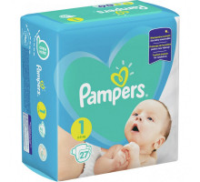 Подгузники Pampers New Baby-Dry Размер 1 (Для новорожденных) 2-5 кг 27 подгузников