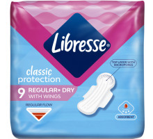 Гігієнічні прокладки Libresse Classic Protection Regular Dry 9 шт