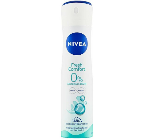 Дезодорант-антиперспирант женский Nivea Fresh Comfort 0% 150 мл