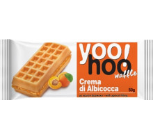 Бельгійські вафлі Ambrosia Yoo! Hoo з начинкою Абрикос 50 г
