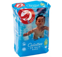 Подгузники-трусики для плавания Auchan Baby S (6-12 кг) 11 шт