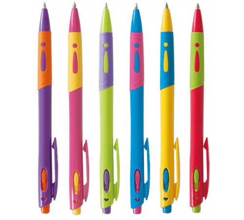 Ручка шариковая автоматическая Zibi ZB2101-01 0.5 мм синяя