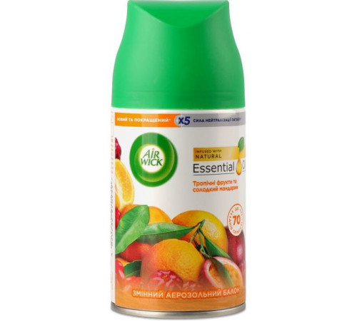 Змінний балон Air Wick Тропічні фрукти та солодкий Мандарин 250 мл