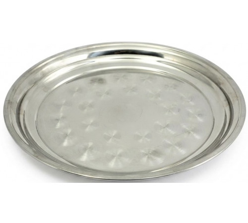 Піднос круглий з нержавіючої сталі B002-50 50 см