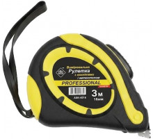 Рулетка будівельна Professional ASK-4316 з магнітним наконечником і автостопом 3 м