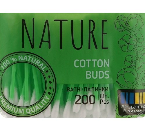 Ватные палочки Bioton Nature 200 шт