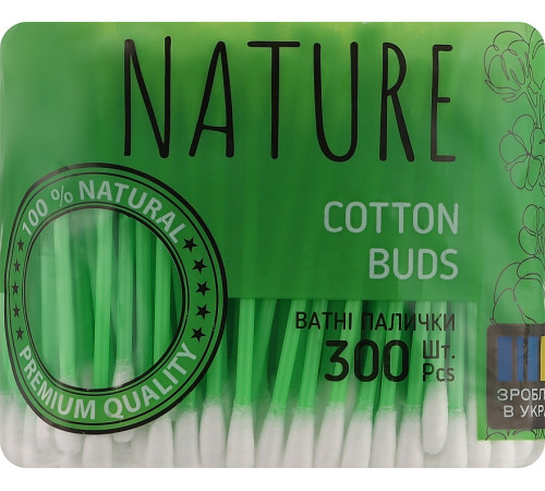 Ватные палочки Bioton Nature 300 шт