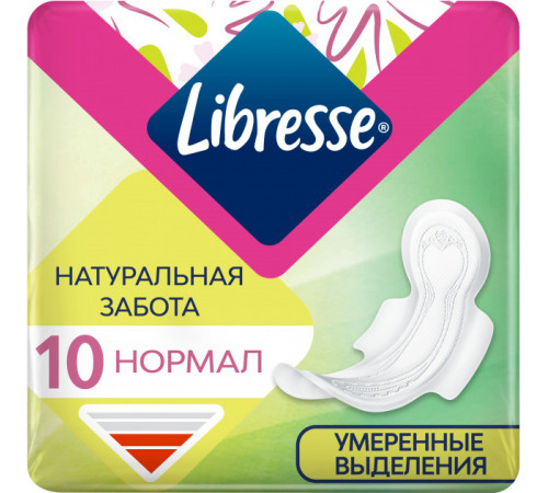 Гігієнічні прокладки Libresse Natural Care Ultra Clip Normal 3-мм 10 шт