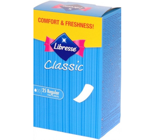 Ежедневные гигиенические прокладки Libresse Pantyliners Classic 25 шт