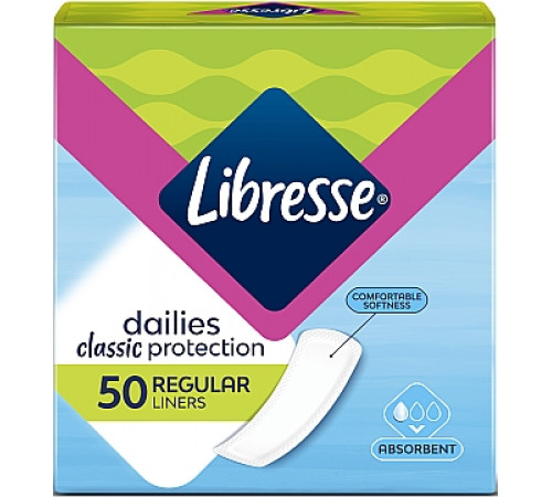 Щоденні гігієнічні прокладки Libresse Classic Regular 50 шт