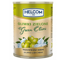 Оливки консервовані зелені Helcom фаршировані сиром 280 г