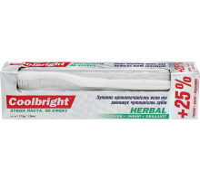 Зубна паста Coolbright Herbal 3D ефект 130 мл + зубна щітка