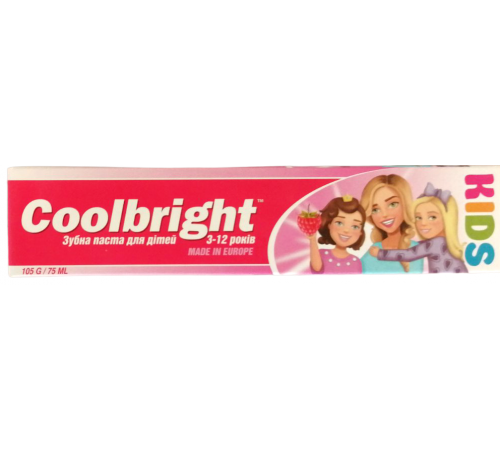Зубна паста дитяча Coolbright Kids Girl 75 мл