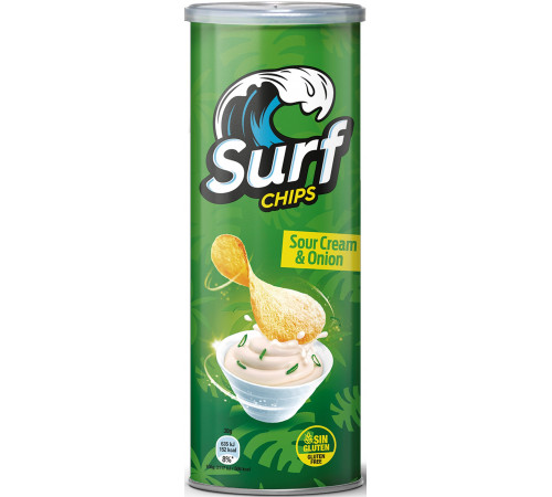 Чіпси Surf Sour Cream & Onion 160 г