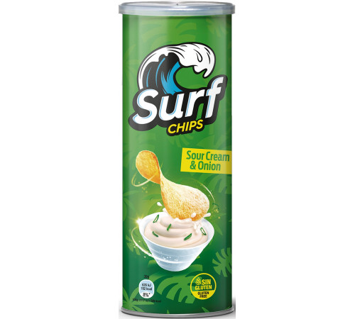 Чипсы Surf Sour Cream & Onion 160 г