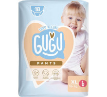 Підгузки-трусики Gugu Love & Care 6 (16+ кг) 18 шт